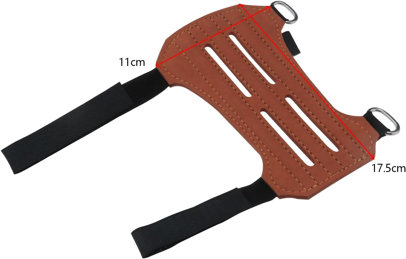 SG Store Outdoor Archery Arm Guard Archery Protective Gear Outdoor Arm Guard with Reverse Hair Suitable for Traditional Archery Forearm Protection Brown image number 3