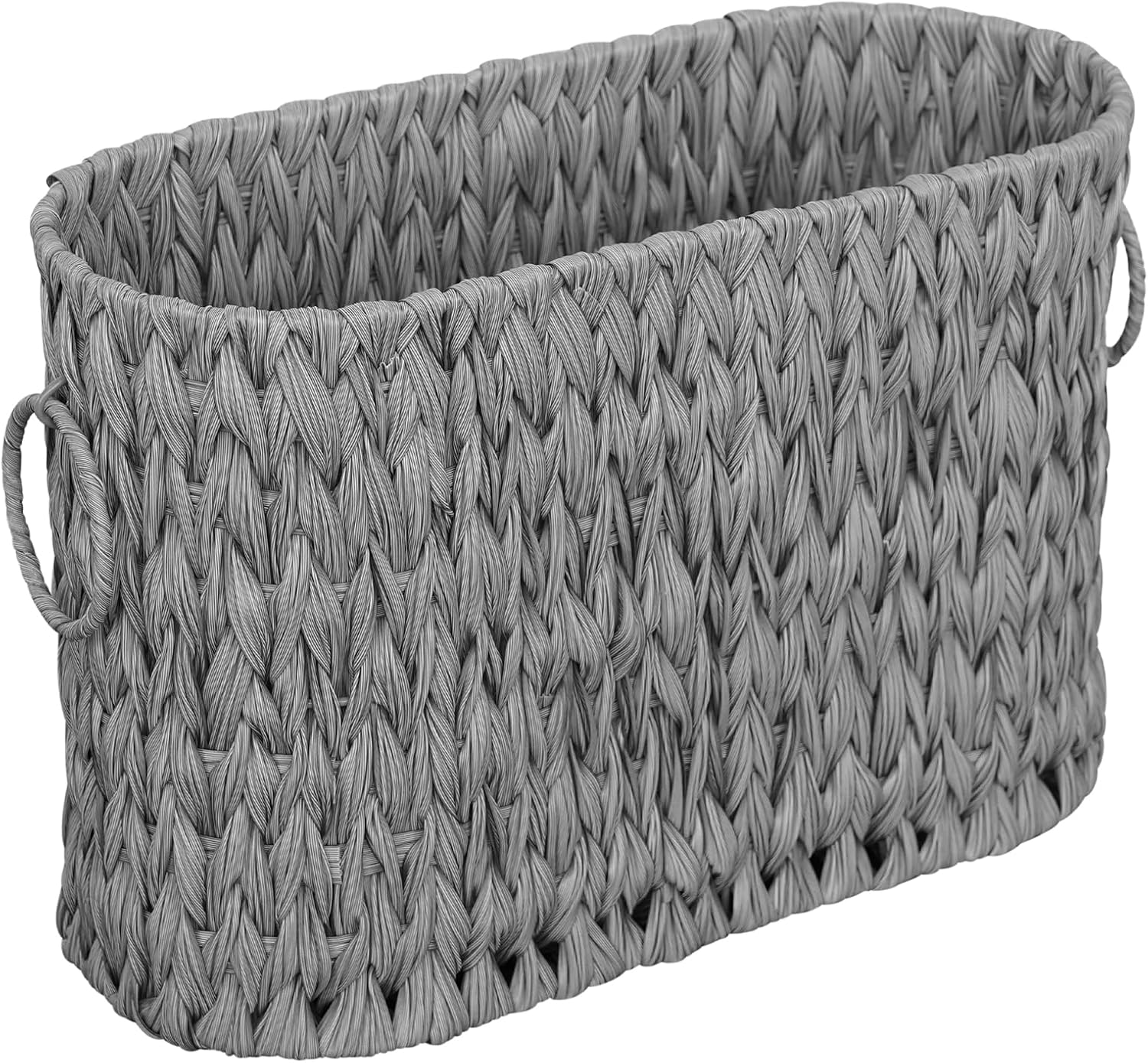 Coeusy Toilet Paper Basket,Boho Decorative Toilet Paper Storage,Large Wicker Basket for Bathroom Storage,Free Standing