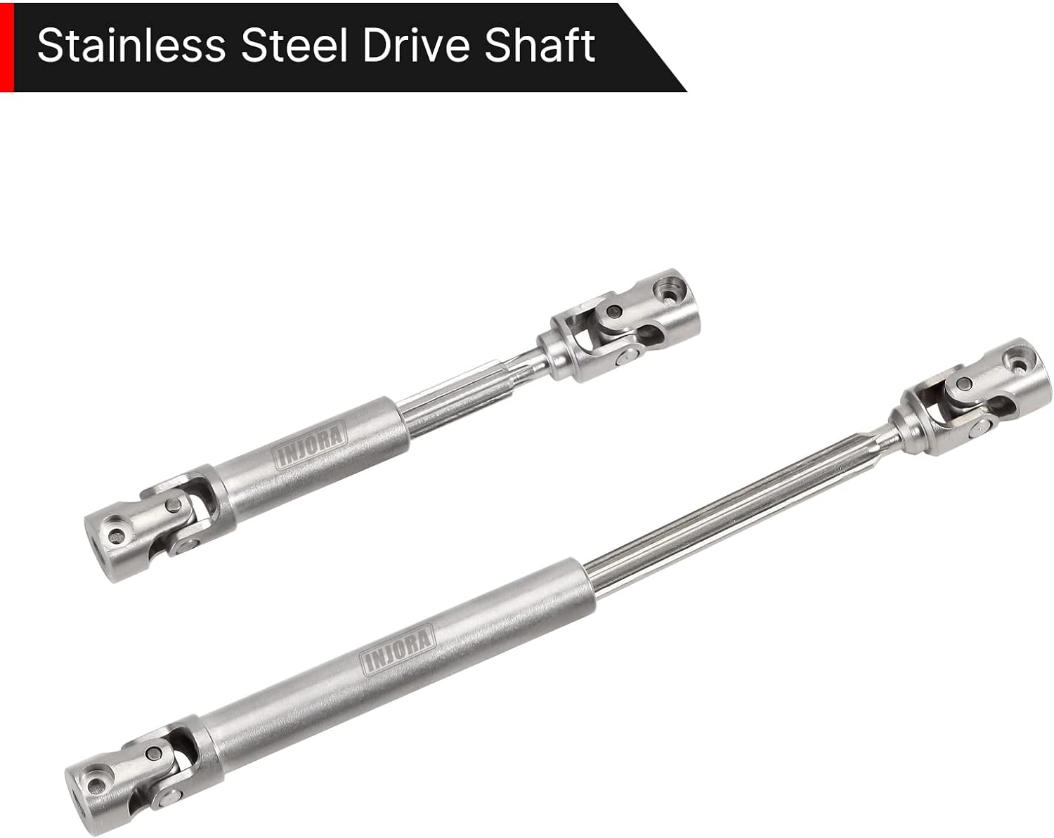 INJORA Center Drive Shaft Stainless Steel D-Shaped Hole Drive Shaft for SCX24 Gladiator 1/24 RC Crawler Axial AXI00005 Upgrade Parts image number 4