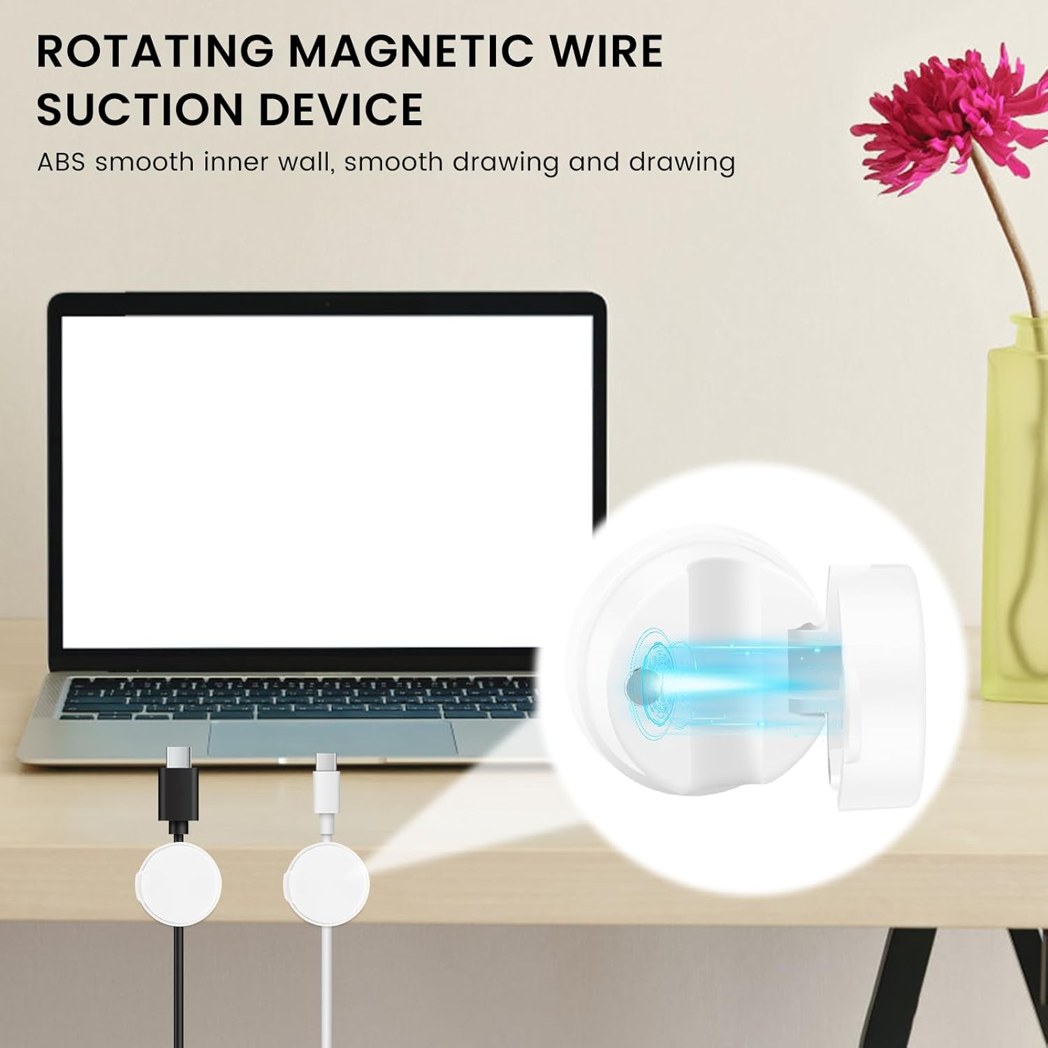 Rdjeokf 12Pack Cord Organizer, Adhesive Cord Organizer Wire Holder, Keeper USB Charger Holder, Desk Phone Charger Cord Management Holder, for Car, Office Home Desktop, Wall, Night Table image number 2