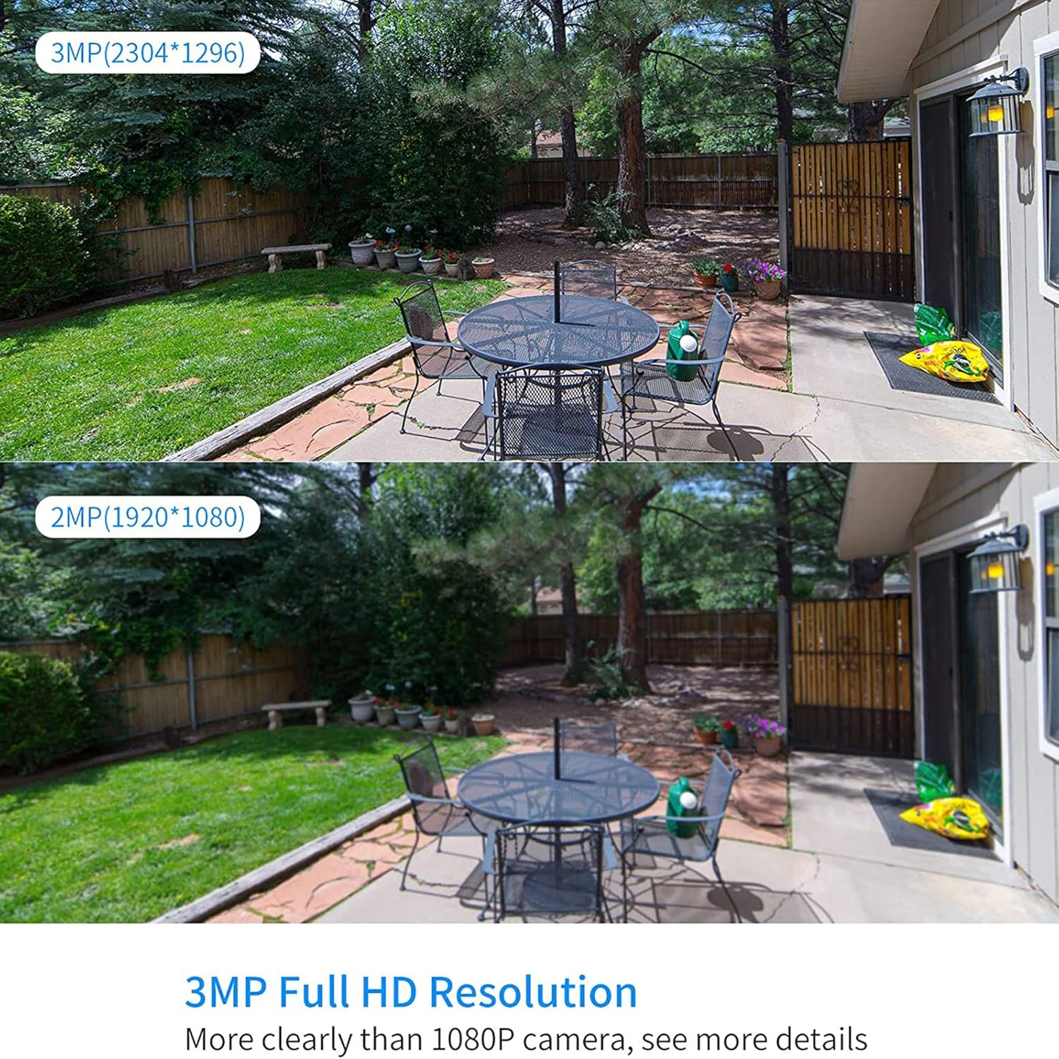 【Hiseeu Camera Add On】 3MP Outdoor Wireless Security Camera, Waterproof Outdoor Indoor Day & Night Vision, Compatible Hiseeu 8CH Wireless Security Camera System (3MP) image number 6