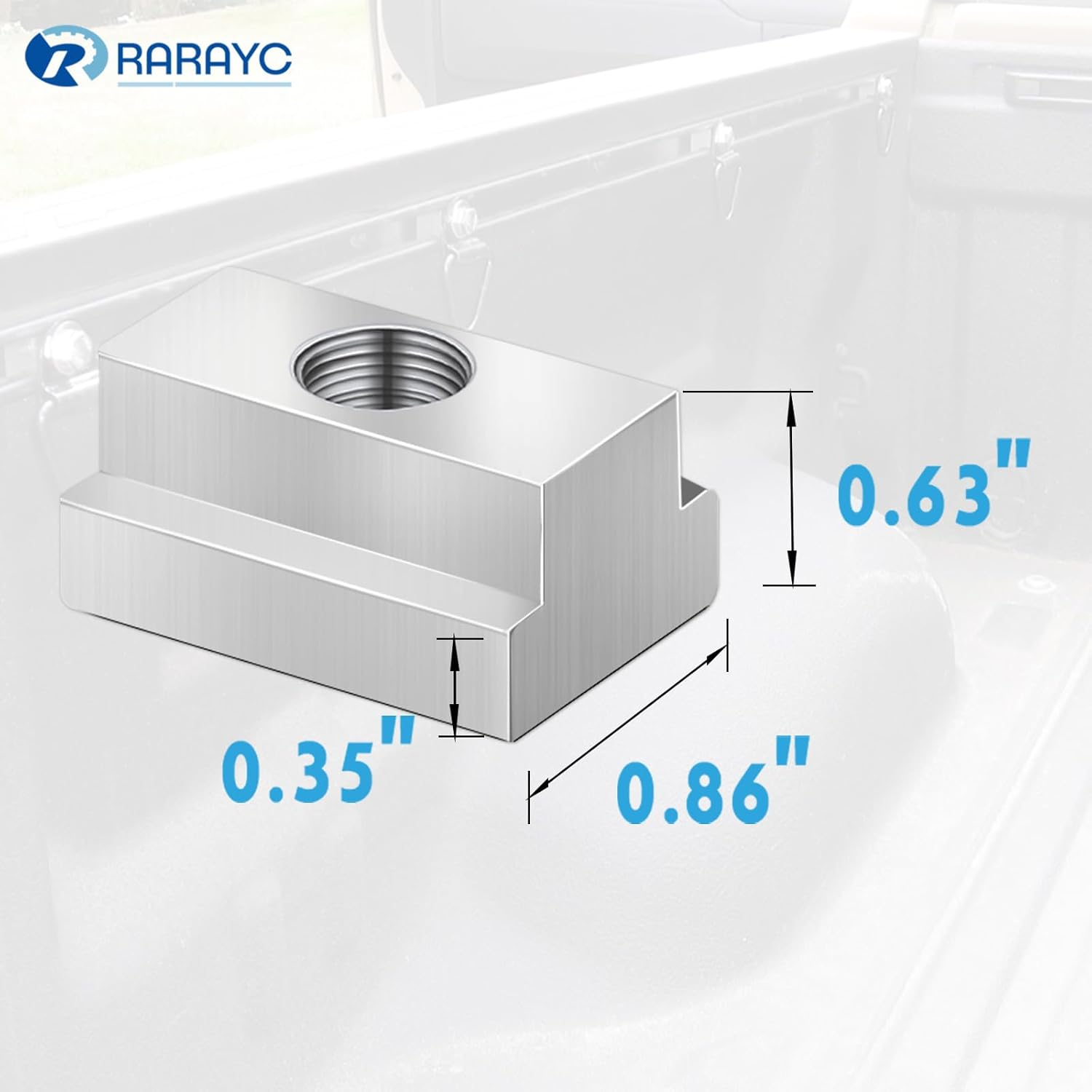 4 PCS Bed Rail T Slot Nut Screw Kit for Toyota Tacoma & Toyota Tacoma Stainless Steel