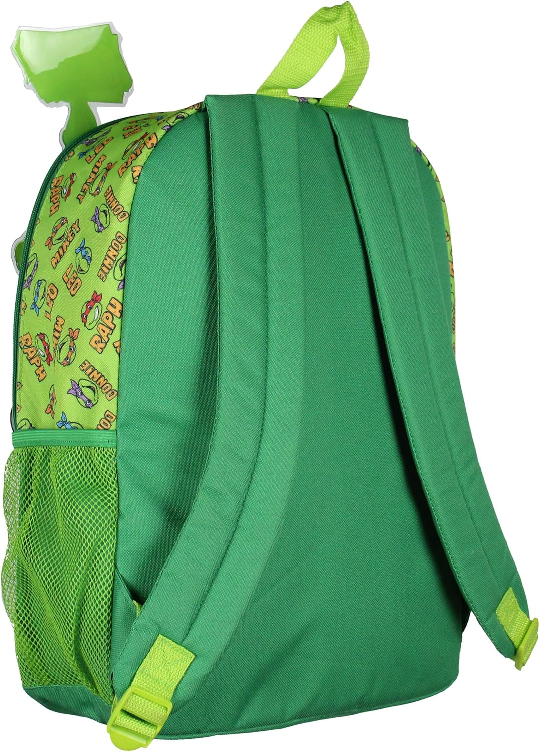 Teenage Mutant Ninja Turtles TMNT Got Pizza Travel School Dual Compartment Backpack for Daily Use, Green, One Size