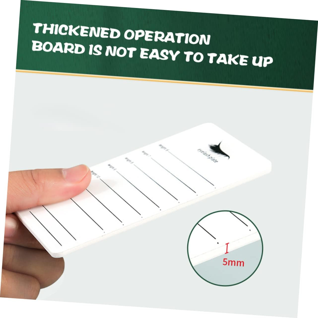 KALLORY 9Pcs Acrylic Lash Tray Lash Holder Tray Eyelash Storage Board for Extensions Extension Tool image number 1