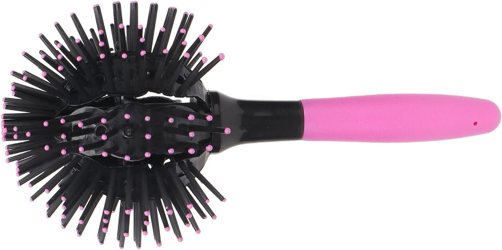 Sorandy 360 Degree round Ball Hair Comb Hollow Out Design 3D Curl Hair Brush, Portable Styling Hairbrush for Care on the Go image number 2