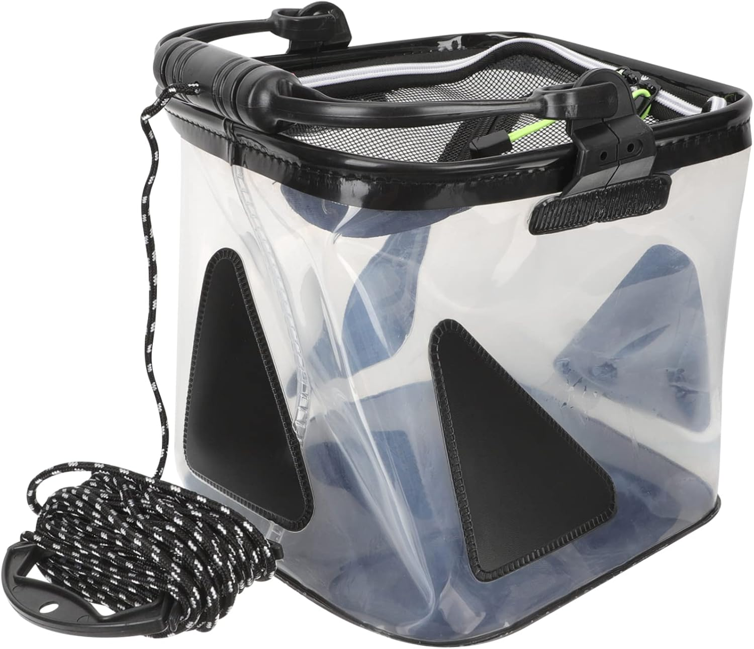 Sosoport Travel Folding Water Bucket Compact Storage Camping Pail Sturdy Handle for Hiking and Fishing image number 2