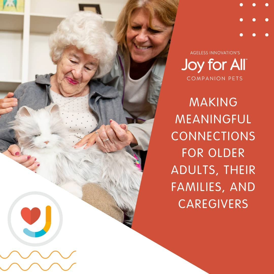 Joy for All - Silver with Mitts - Interactive Plush Pet for the Elderly image number 4