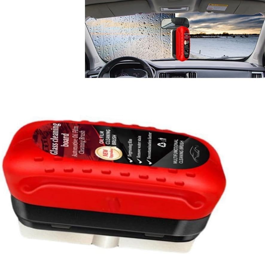 Car Windshield Oil Film Cleaning Brush, Glass Polishing Tool, Front Rear Mirror Cleaner image number 4