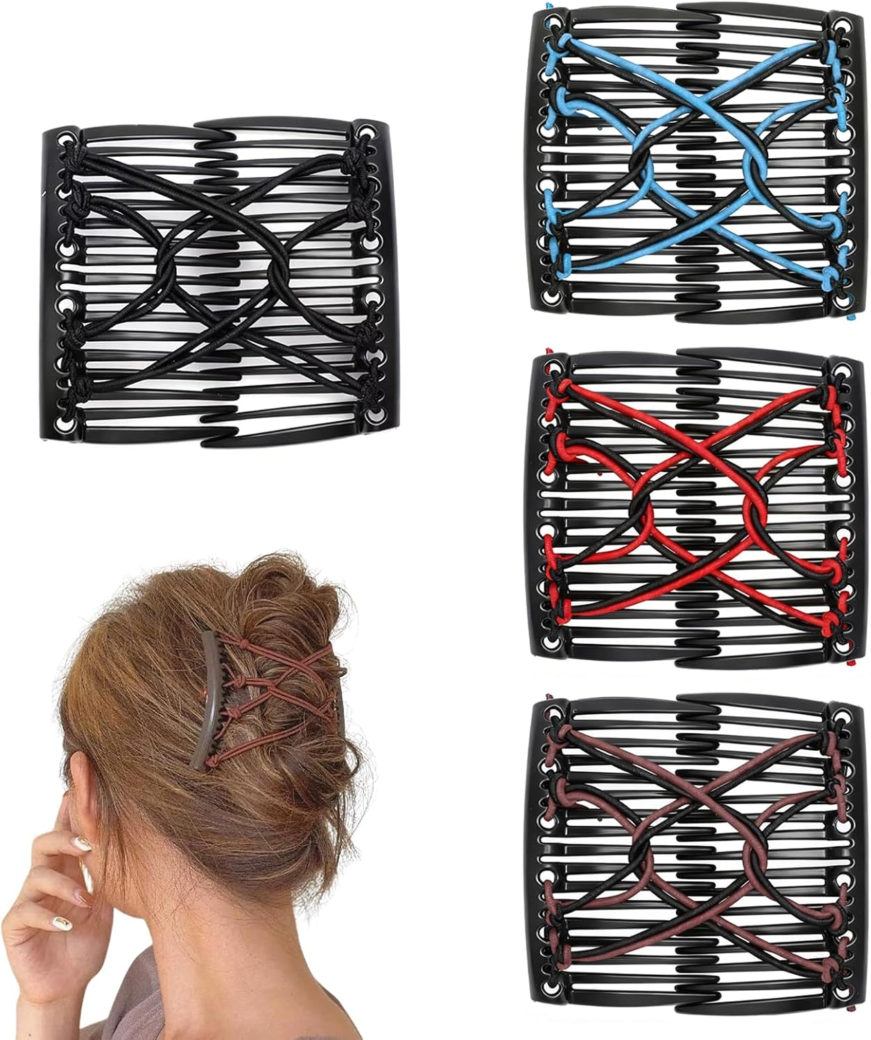 Pack of 4 Magic Hair Combs image number 4