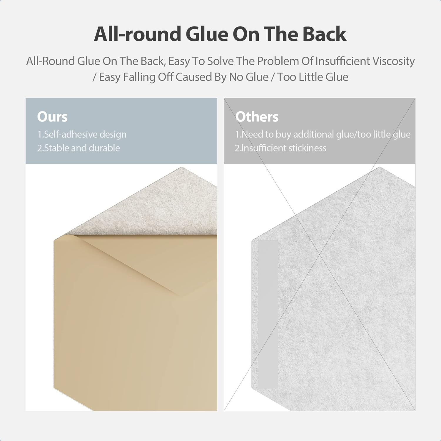 12 Pack Acoustic Panels Self Adhesive Sound Proof Foam, High Density Sound Acoustic Foam Panel, 12X10.23X0.4 Inch Hexagon Wall Panels in Home,Office,Reccording Room,Studio(Beige) image number 5