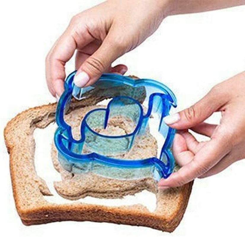 Sandwich Mould Food Biscuit Bread Cutter Cookies Cake DIY Lunch Toast Kids - Durable, Easy-Clean Material - Puzzle image number 5