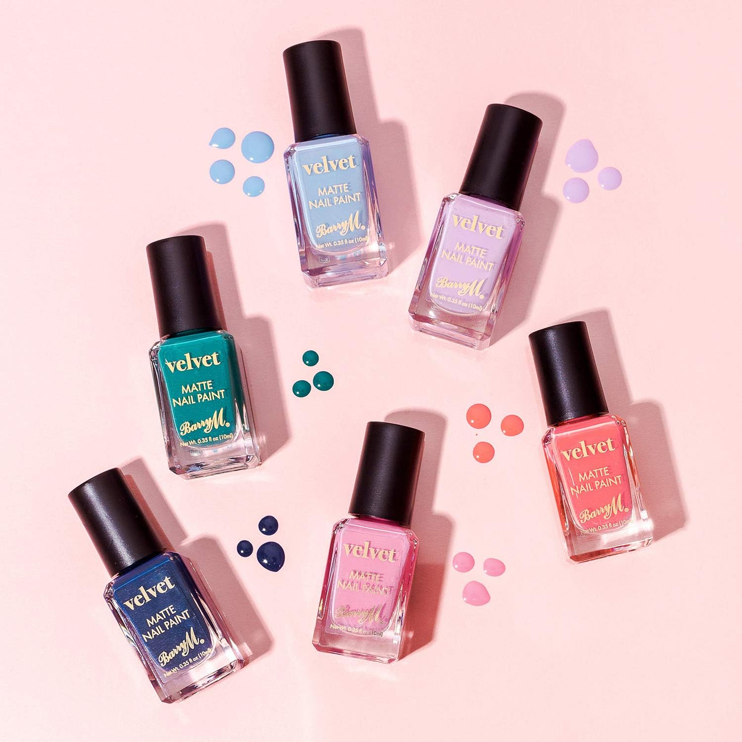 Barry M Matte Velvet Nail Paint 10 Ml, No. 08 Lilac Lady, 10 Ml (Pack of 2) image number 1