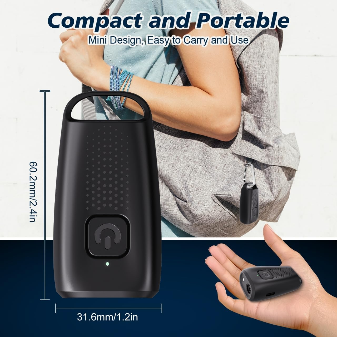 Dog Bark Deterrent Devices, Ultrasonic anti Barking Device for Dogs with Strobe LED Lights, Dog Barking Control Device Silencer Rechargeable, Bark Guard for All Breeds Indoor Outdoor Use image number 6