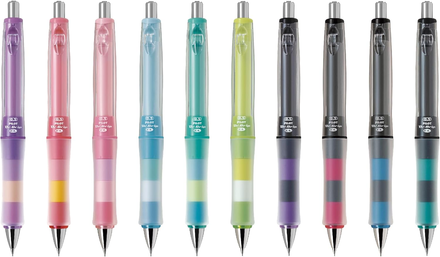 Pilot Mechanical Pencil Dr. Grip CL Play Boader, 0.5Mm, Floral Pink (HDGCL-50R-PFP) - Aqua Blue image number 3