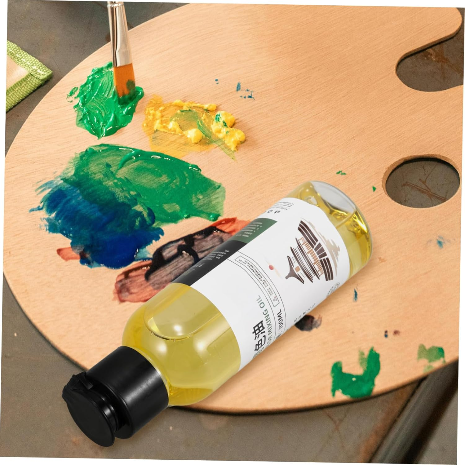 COOPHYA Odorless Paint Thinner for Oil Based Paint Multi-Use Brush Cleaner Toning Agent Enhances Color Texture for Professional Oil Painting Practical Painting Supplies image number 3