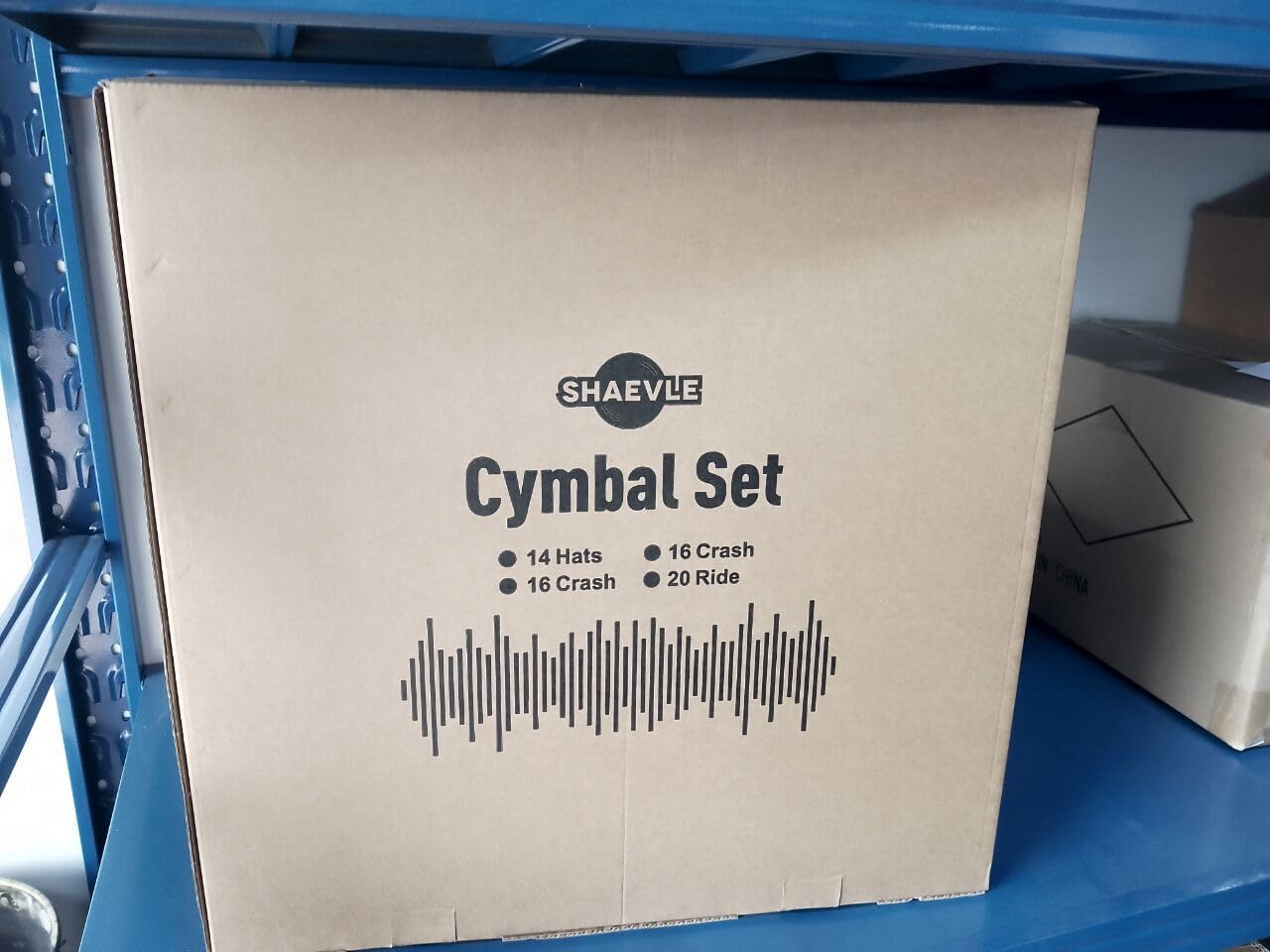 SHAEVLE Low Volume Cymbal Pack Golden Mute Cymbal 14"Hi-Hat+16"Crash+18'Crash+20"Ride Quiet Drum Cymbal Pack for Practice image number 5