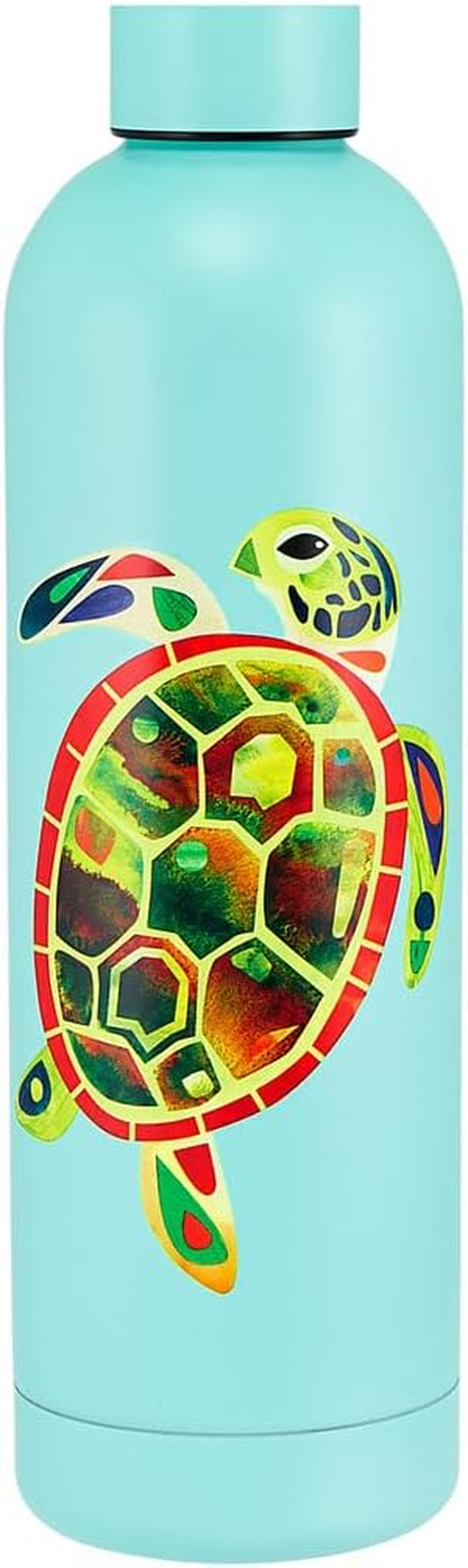 Maxwell & Williams Pete Cromer Ozzie Ocean Double Wall Insulated Bottle 750ML Green Turtle Gift Boxed