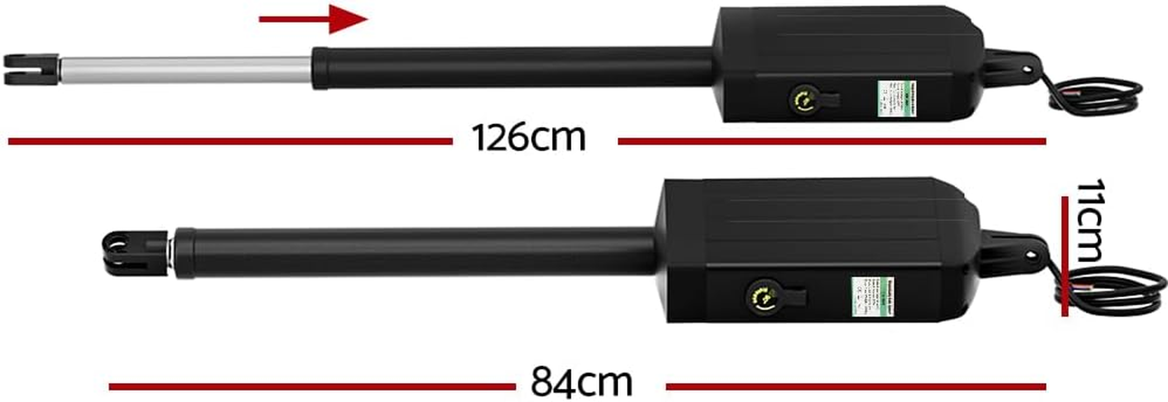 Single Swing Gate Opener, Electric Home Security Door Lock, 300Kg 5M Rails 3 Remotes 50W Motor Automatic IP44 Water-Resistant Covers All Hardware Accessories image number 6