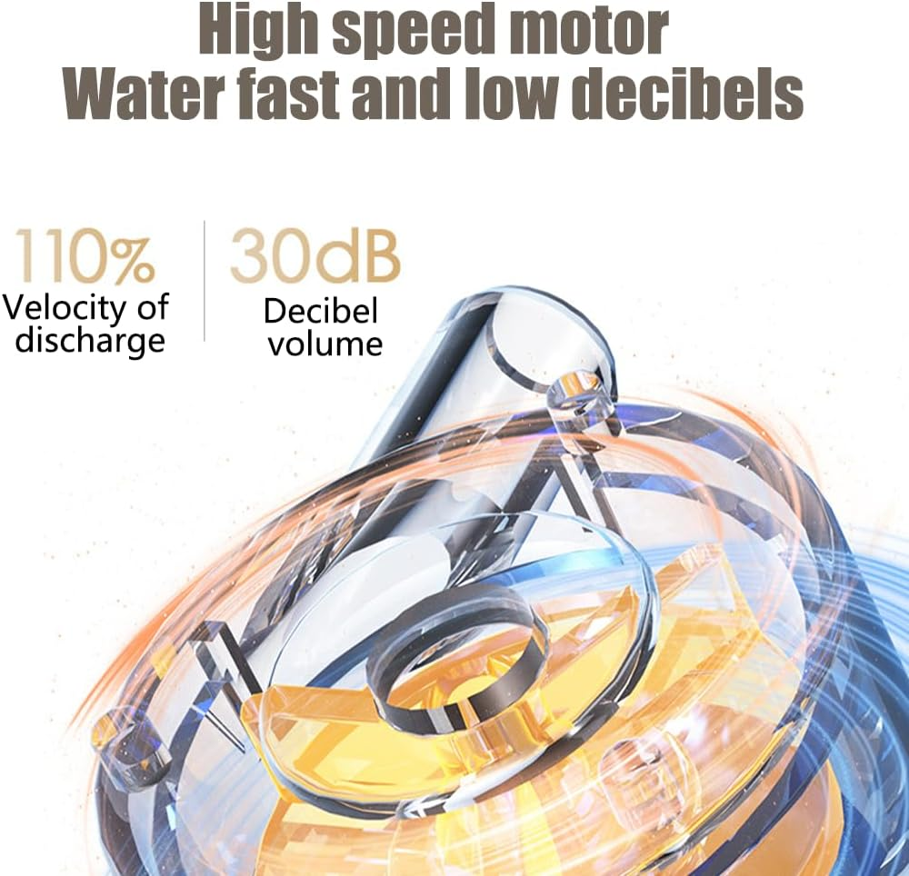 PORIYA 3L Pet Water Fountain Cat Dog Automatic Electric Drinking Dispenser Filter with LED Indicator Carbon Filter for Cats Dogs (Grey, 3L)