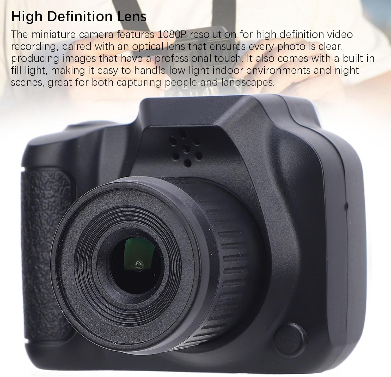 Small DV Camera, Keychain Camera, HD Mini Camera Keychain, Super Small Video Camera Camcorder for Students, Kids, with 1.3 Screen, 512GB Expandable image number 1