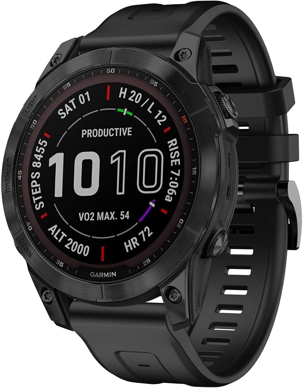 Replacement Strap Compatible with Garmin Fenix 6 Band, 22Mm Sport Bands for Fenix 7, Easy Fit Strap for Fenix 5, Soft Silicone Watch Bands for Fenix 7 Pro,Fenix 5 Plus,Forerunner 935/945 Etc. - Black image number 1