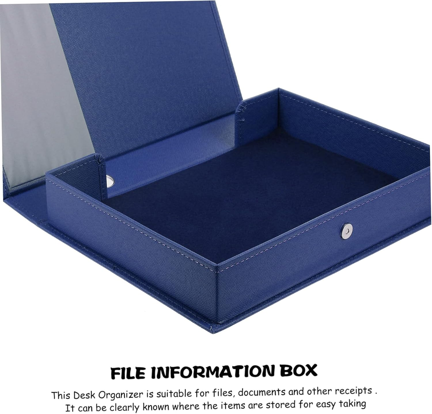 Operitacx Multi-Function Office Document File Organizer Wear-Resistant Holder for Desk Stylish Storage Box for Workspace Home Use Keeps Files Neat Accessible image number 3