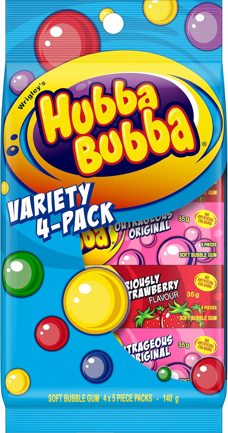 Hubba Bubba Assorted Chewing Gum Variety Pack 35 G (Pack of 4) image number 3