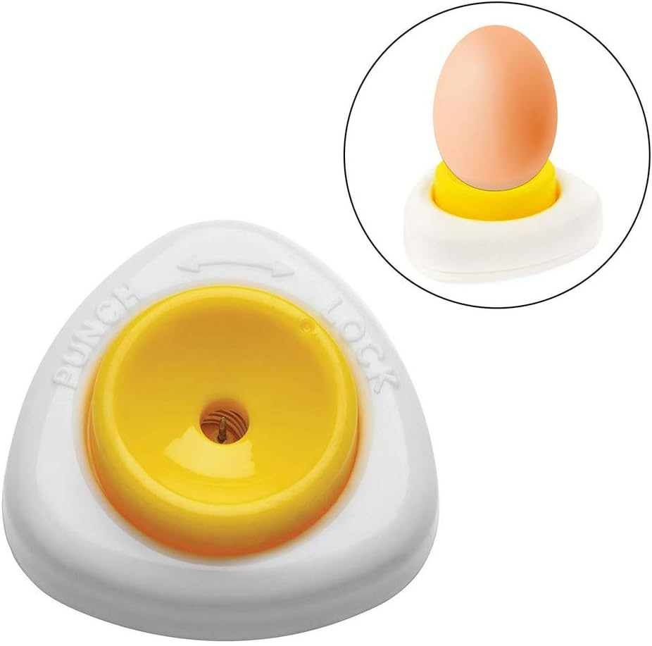 Egg Opener Tool Egg Hole Puncher, Semi-Automatic Egg Shells Pinhole Beater, Egg Piercer Pricker Dividers Beater with Lock, for Raw/Soft Hard Boiled Egg image number 5