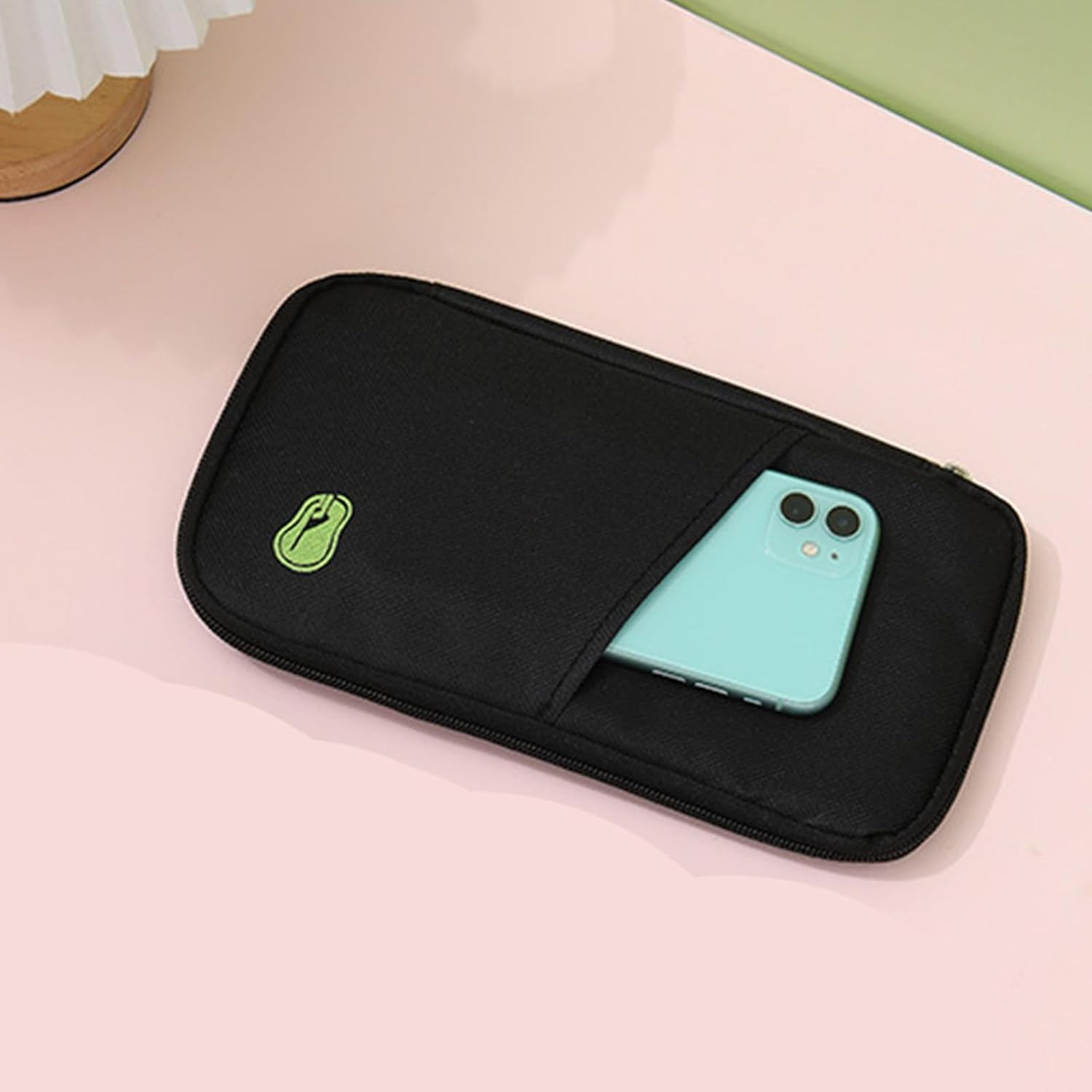 [Xinsheinelry] Mesh Pocket for Efficient Airport Security Check and Ergonomic Design Organized Compact Travel Document Credit Card Passport Holder image number 6