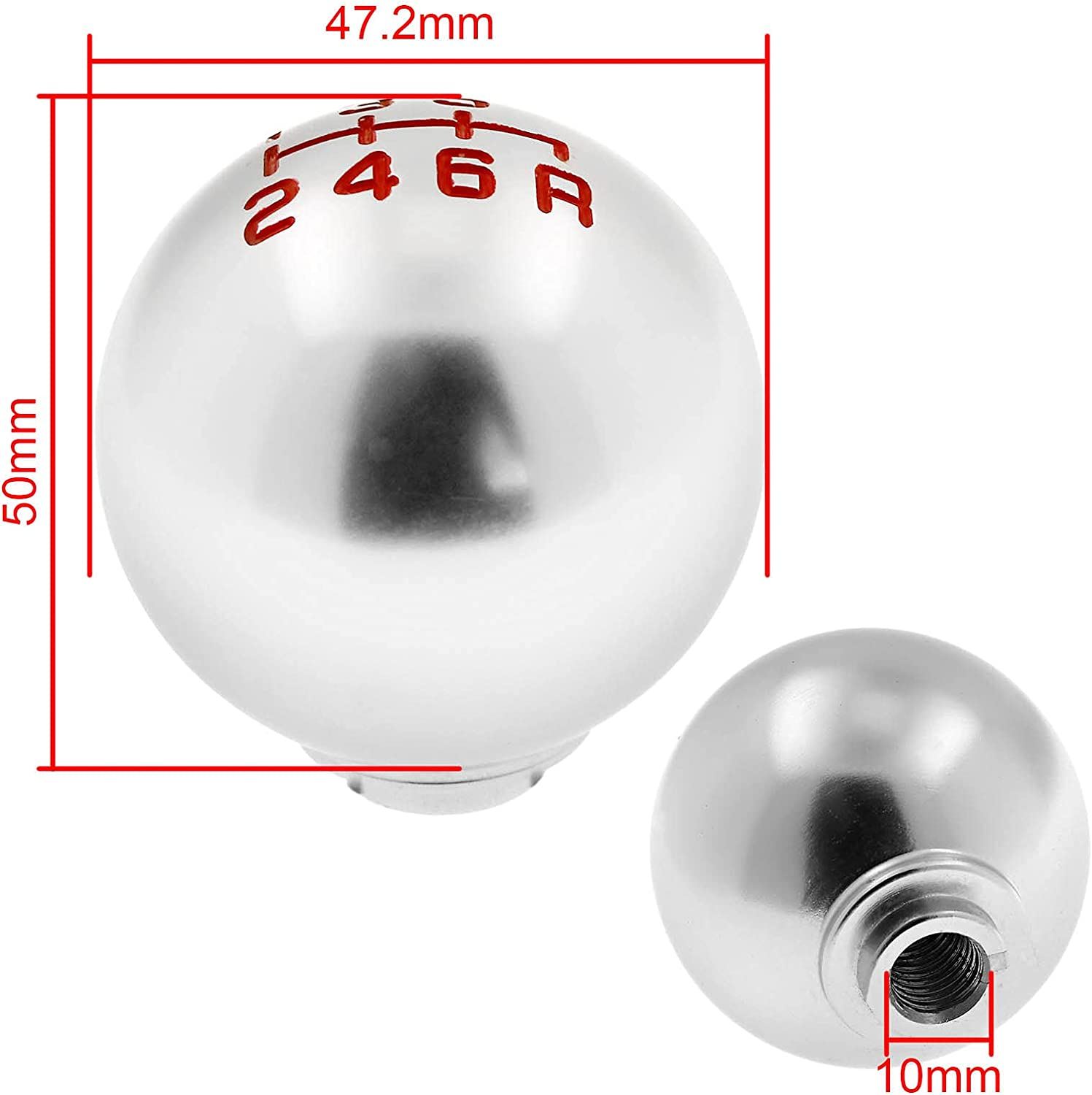 SING F LTD round Racing Car Manual 6 Speed Gear Stick Shift Knob Lever Shifter for Honda image number 1