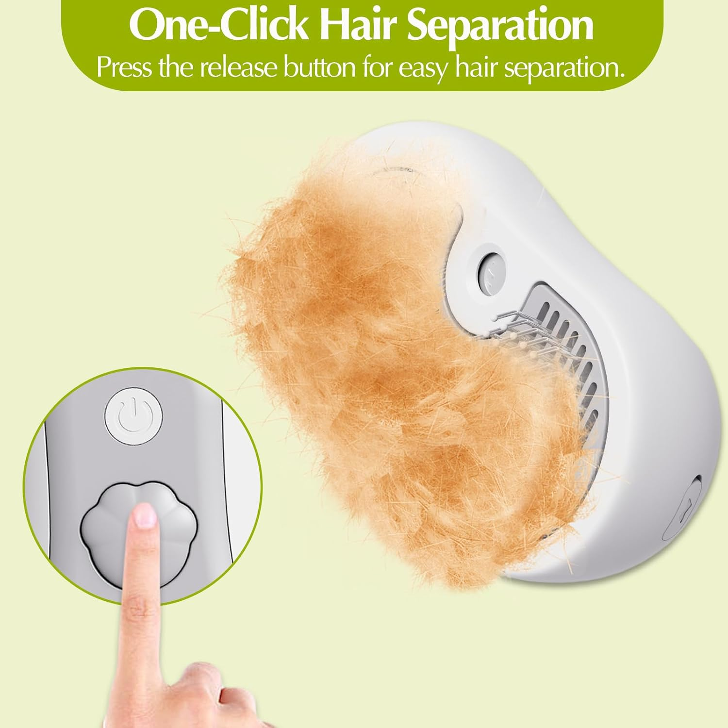 Cat Steam Brush for Shedding, 3-In-1 Rechargeable Steam Brush for Cats, Cat Brush with Steam for Long and Short Haired Cats, Cat Grooming Brush with Steam and One-Click Clean Button image number 5