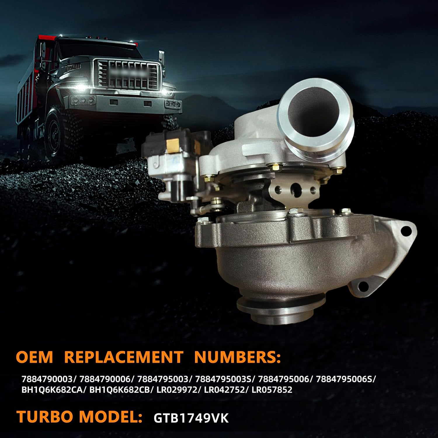 GTB1749VK Complete Turbo Turbocharger Compatible with Land Rover Defender 90/110/130 TD4 2.2L 2012 image number 5