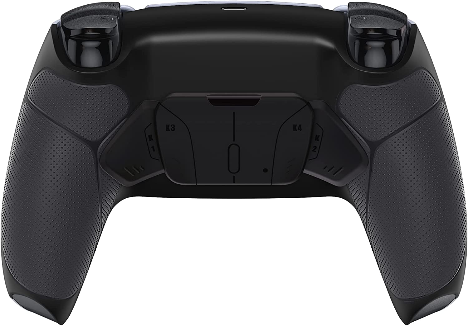Extremerate Black Rubberized Grip Programable RISE4 V3 Remap Kit for PS5 Controller BDM-030 040 050, Upgrade Board Redesigned Bottom Shell 4 Back Buttons Set - Black image number 5