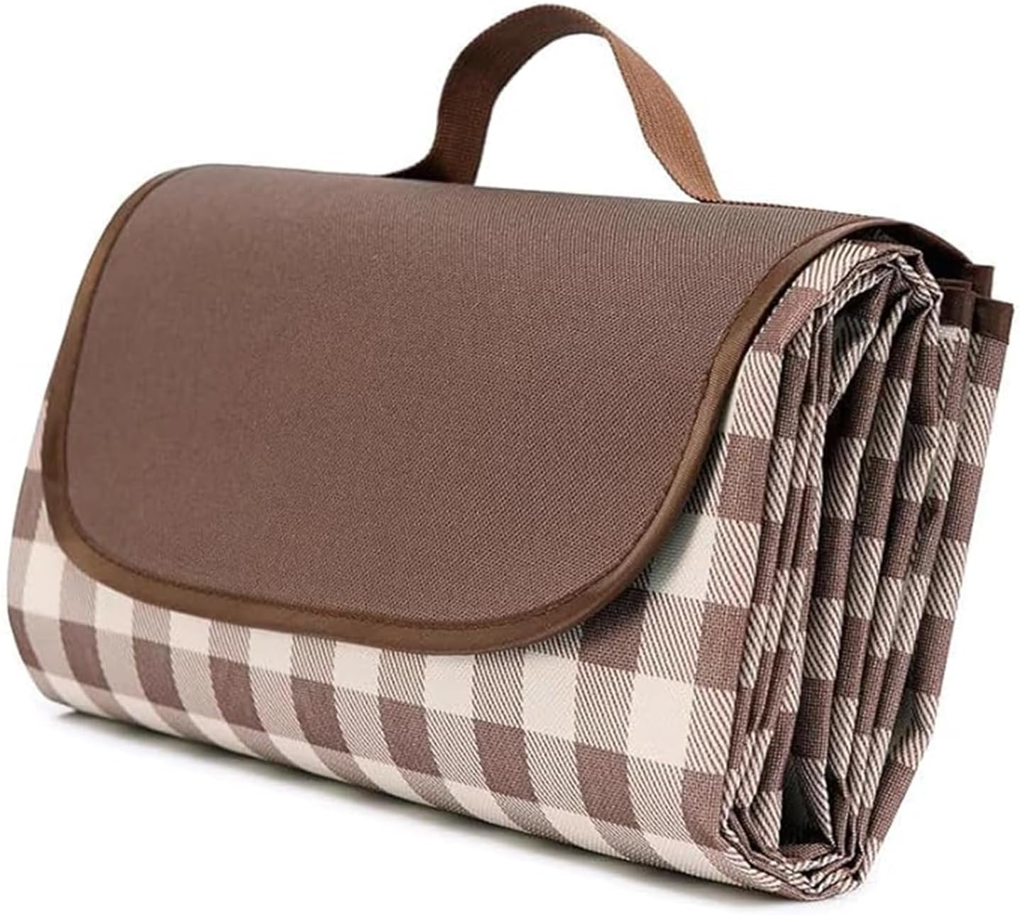 Roczential Extra Large Outdoor Waterproof Picnic Blanket, 80" X 80" Outdoor Plaid Foldable Giant Picnic Mat, Washable for Grass and Sand, Large Beach Blanket for Travel Camping Accessories image number 5