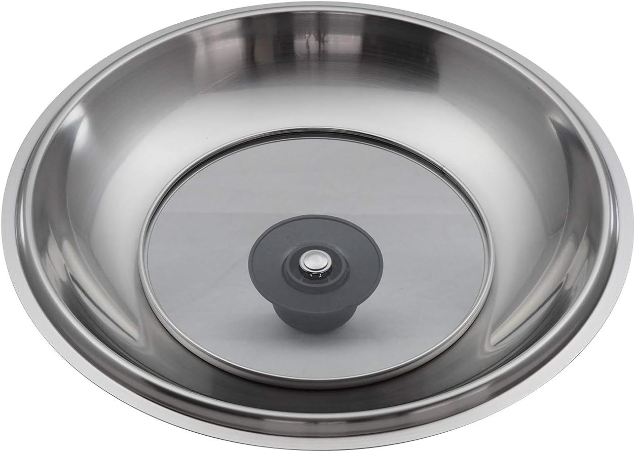 Takumi Japan Glass Lid 11.8 Inches (30 Cm) Heat Resistant for Iron Frying Pan - Fits Glitter Series image number 1