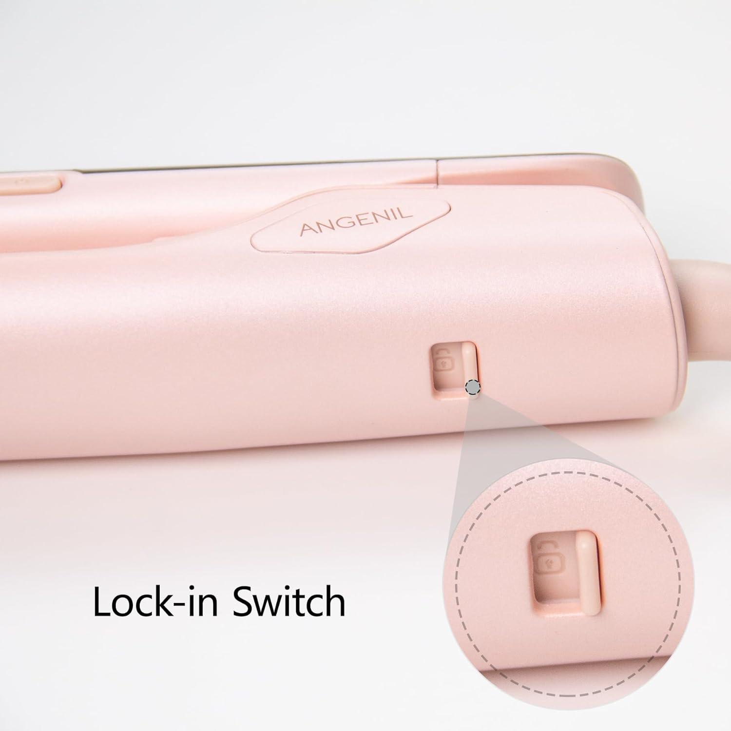 ANGENIL Pro Titan Flat Iron Hair Straightener 4.5 Cm Wide, Salon Grade Dual Voltage Straightening and Curler 2-In-1 with Heat-Resistant Silicone Mat, Adjustable Temperature 160&deg;C - 240&deg;C, 15S Fast image number 1