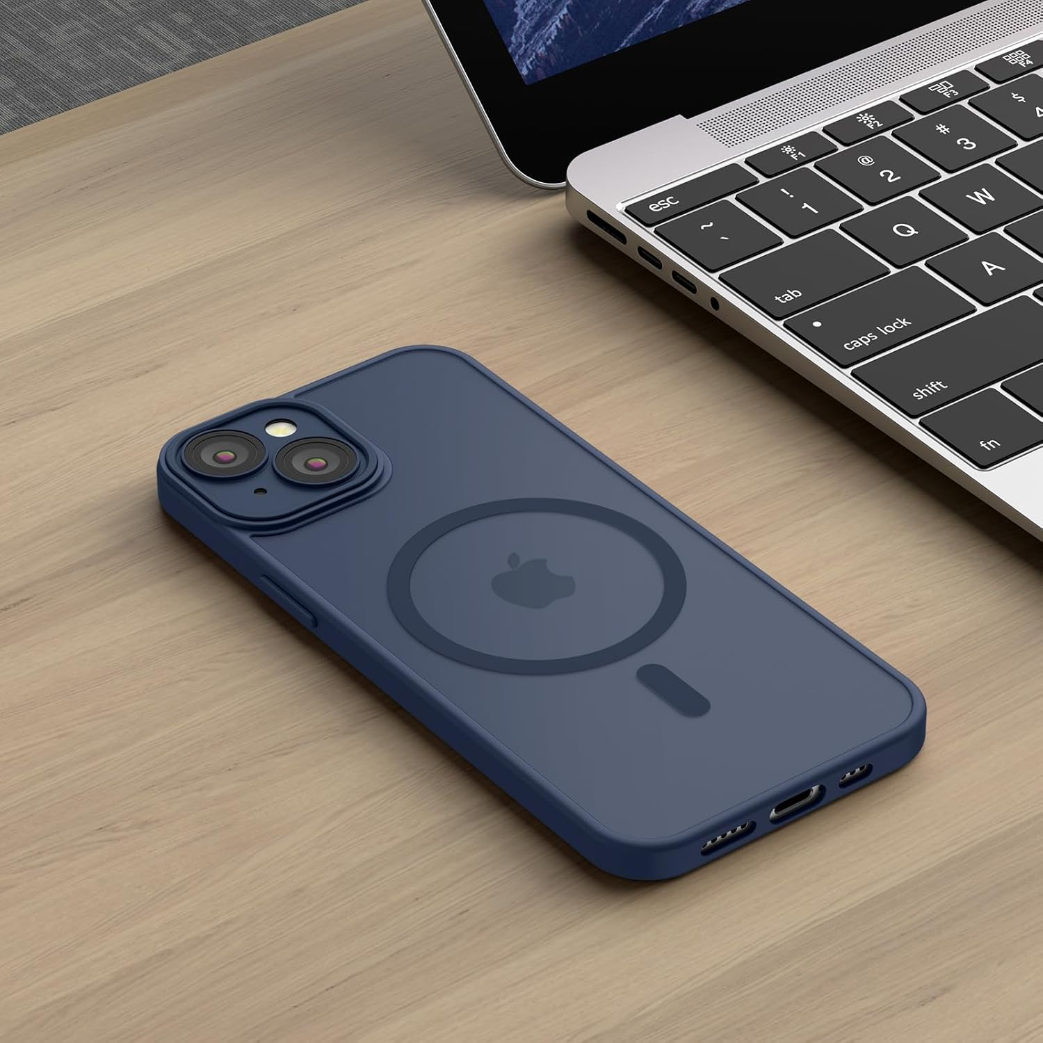 Magnetic Case for Iphone 15 Case, [Compatible with Magsafe] Drop Protection Skin-Friendly Shockproof Protective Translucent Matte Case Cover for Iphone 15