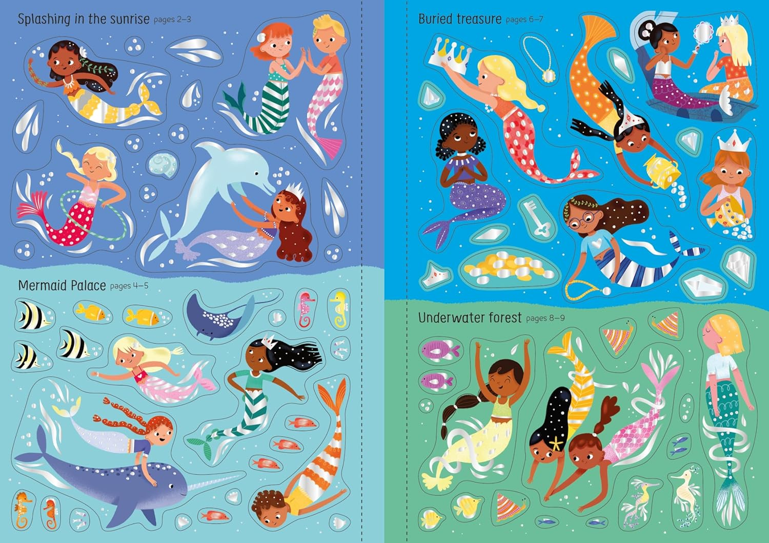 Sparkly Mermaids Sticker Book image number 2