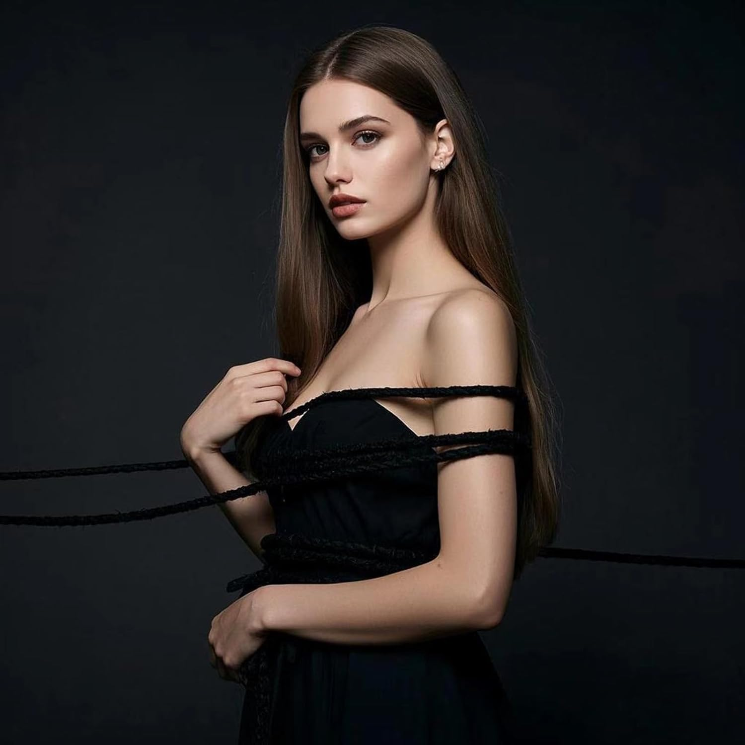 Mineens 3 Pack BDSM Shibari Bondage Rope - 8MM 32FT Soft Cotton Rope, Bondage Restraint Kit for Beginners, Adult Sex Toys for Women Men Couples, Fetish SM Tie-Up Accessories (Black)