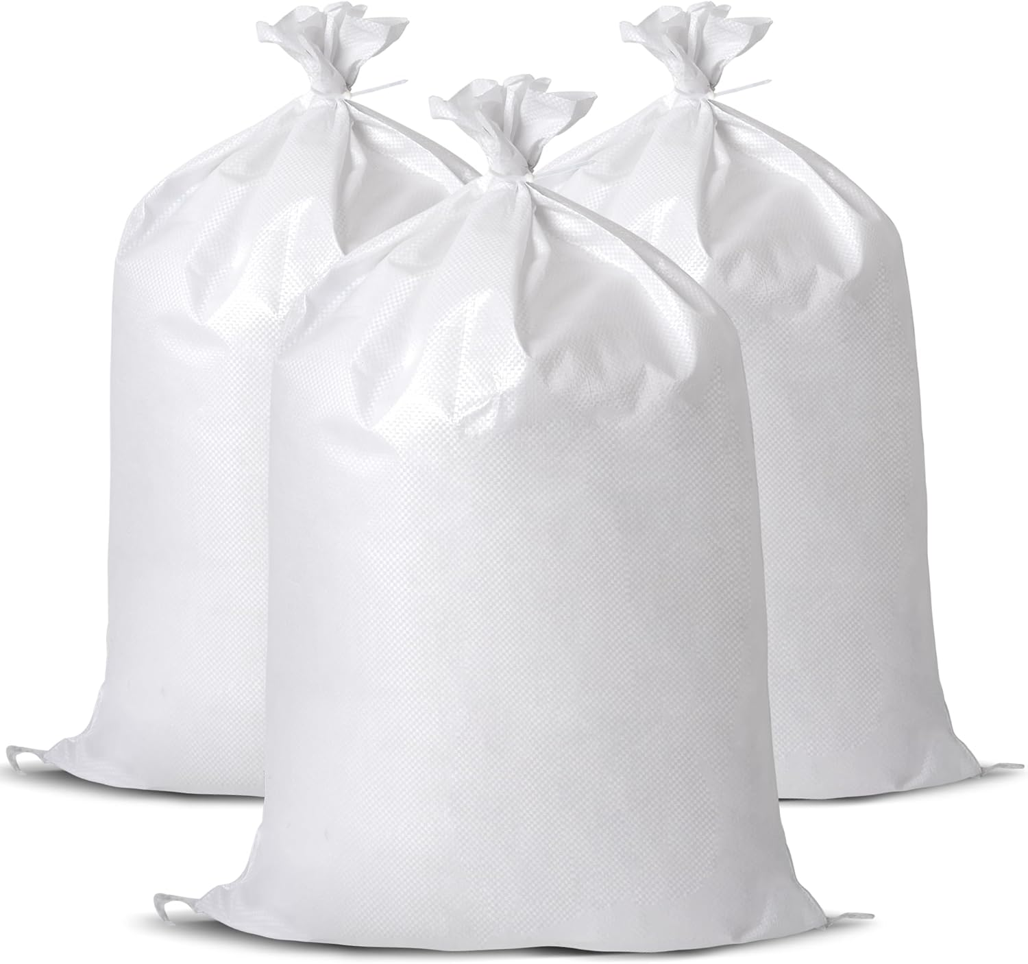 Baypify 12X Sand Bags,Heavy Duty Woven Gravel Bags,20" X 30" Sacks,Used for Flood Control,Builders Garden Waste,Grain Storage and Cargo Handling