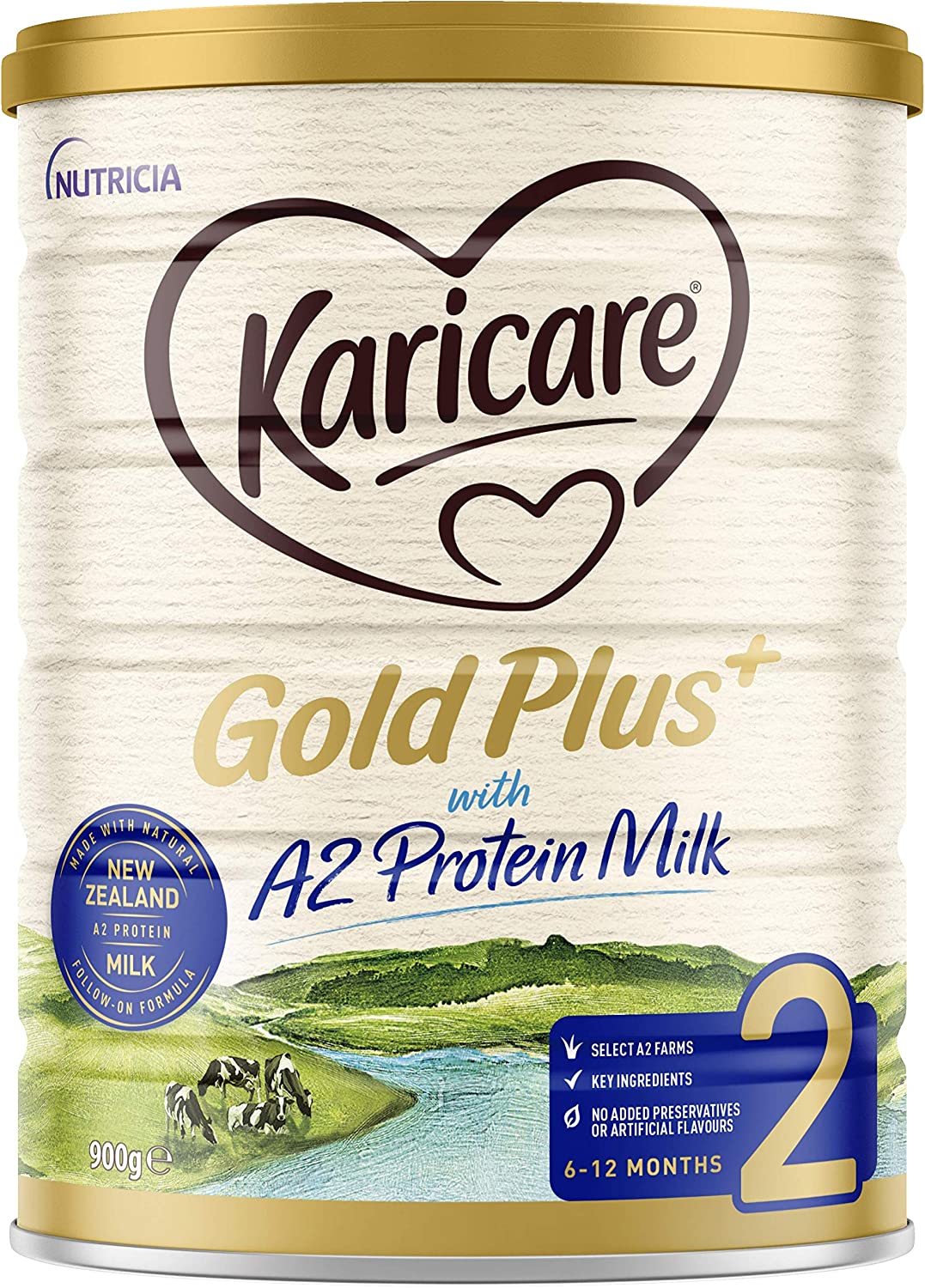 Karicare Gold Plus+ A2 Protein Milk 2 Baby Follow-On Formula from 6 to 12 Months, 900 G
