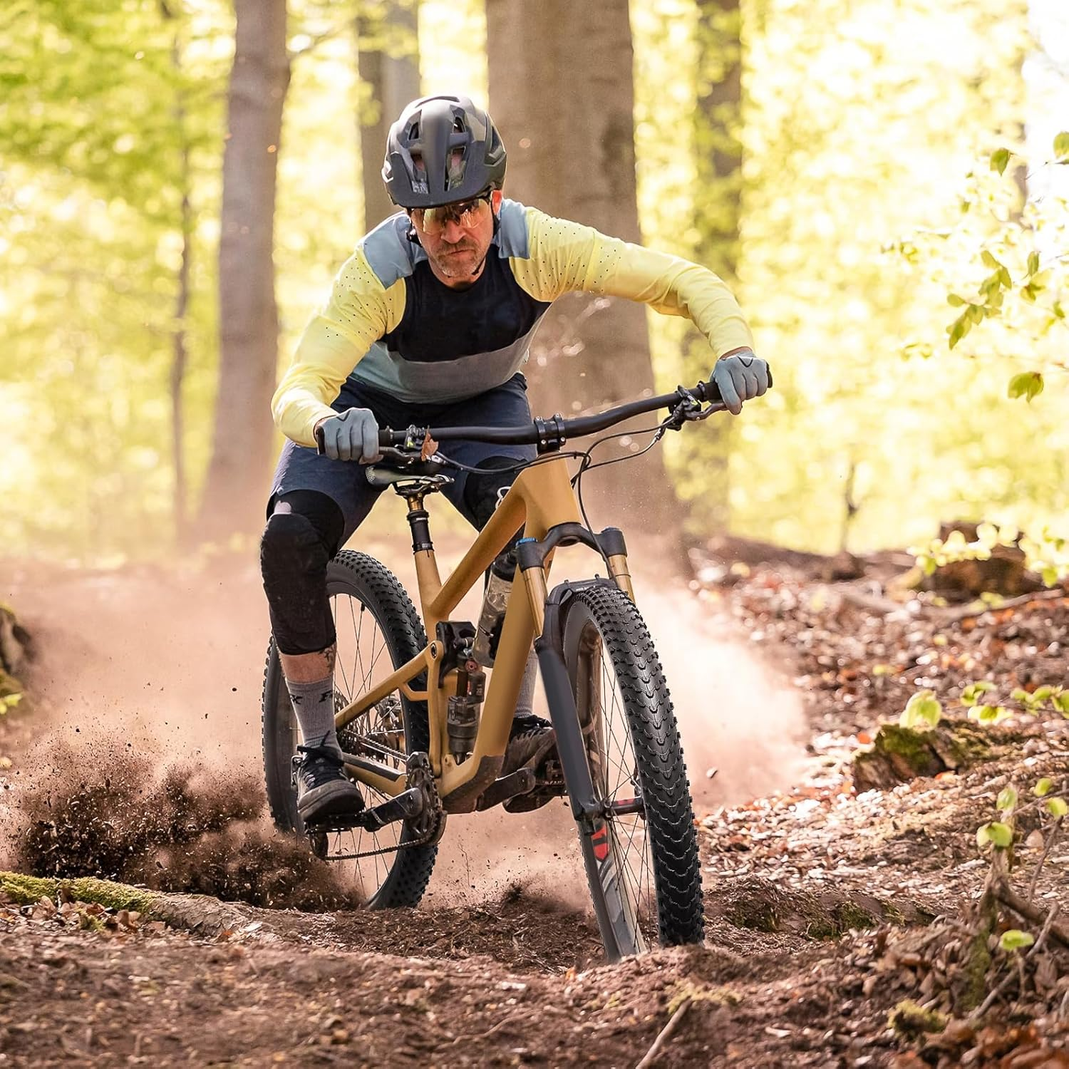 Yunscm 2 Pcs,27.5X2.40 Bike Tires,27.5X2.40 60-584 Bike Tyres + Bike Inner Tube Schrader Valve 32Mm+Rim Strap+Tire Lever,Mountain Bike Tire 27.5 2.40,MTB Tire 27.5X2.40,Y-151 image number 6