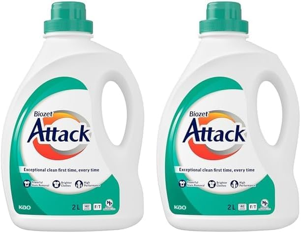 Biozet Attack Regular Laundry Liquid Detergent, 2 Liters image number 3