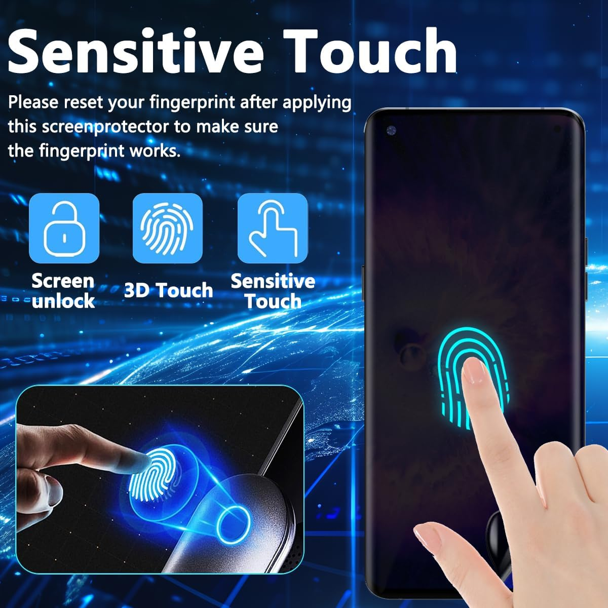 Rnnmeeko Privacy Screen Protector for Oppo Find X5 Pro, Anti-Spy Soft TPU Film, Tempered Glass Screen Protector image number 5