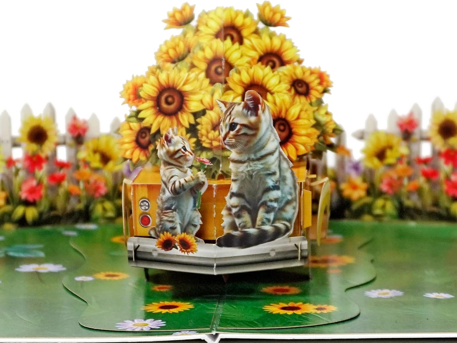 CUTPOPUP Sunflower Truck, Mothers Day Card Pop Up, 3D Birthday Greeting Card, Mother'S Day Card for Women, Mom, Wife, Grandma, Daughter (Sunflower Truck) SD229AU1520 image number 3