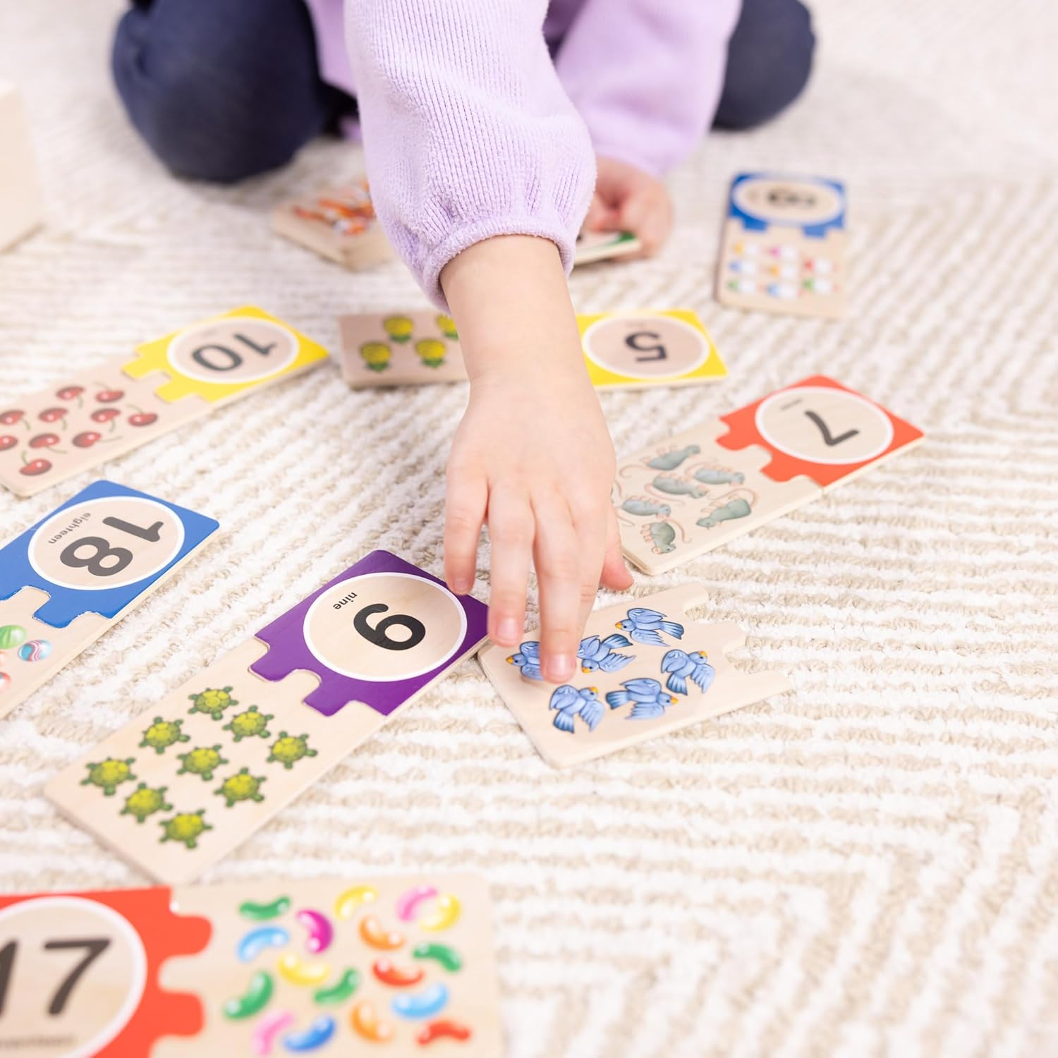 Melissa & Doug - Numbers Wooden Puzzle Cards