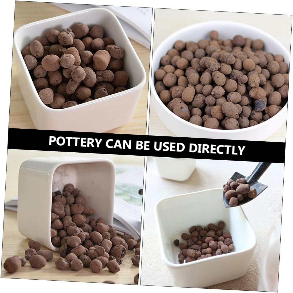 BESPORTBLE Water-Absorbent Pottery Bottom Ceramsite Pebbles Gardening Breathable Ceramsite for Garden Supplies Soil Pellets for Water Crystals for Plants image number 4