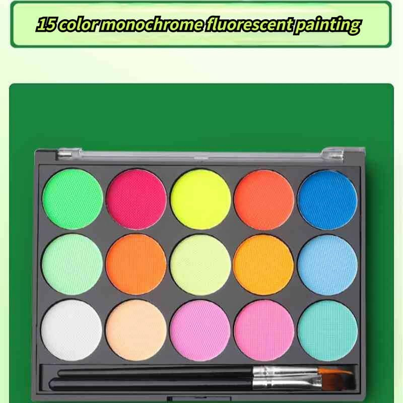 Professional Face & Body Painting Makeup Kit 38 Color . for Halloween Christmas Party Water Based Non Toxic Face Paint Set image number 1