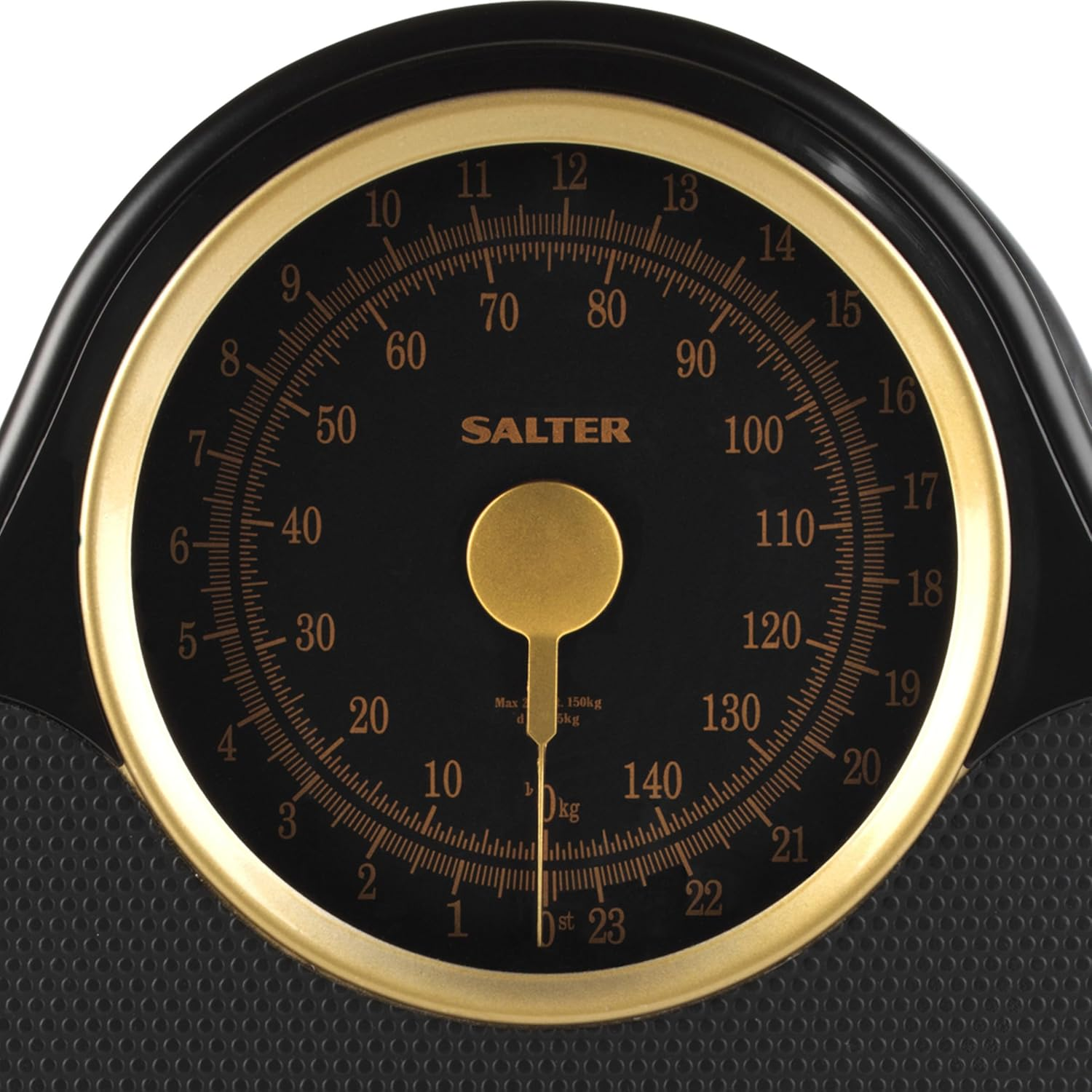 Salter 145 GFEU16 Mechanical Doctor Scales - Body Scales with 150 Kg Load Capacity, Body Fat Scales with Rotary Pointer, Body Weight Scales with Non-Slip Mat, No Batteries Required, Black/Gold - Rose Gold. image number 4