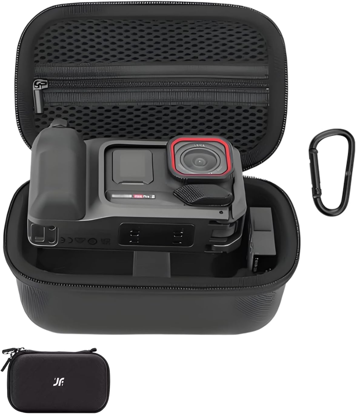 Cochanvie Carrying Case for Insta 360 Ace Pro 2 Xplorer Grip Pro Kit, Storage Travel Bag for Camera, Grip & Quickly Release Adapter and Other Accessories (Black)
